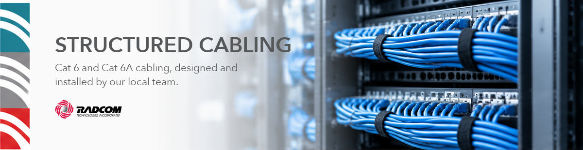 Structured cabling installation by RADCOM Technologies.